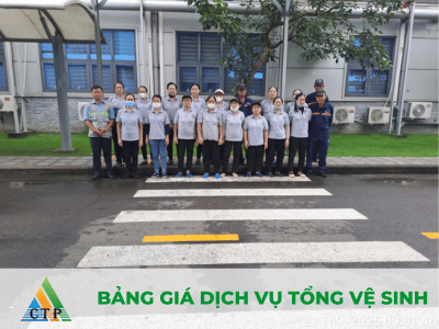 Bảng giá dịch vụ vệ sinh công nghiệp