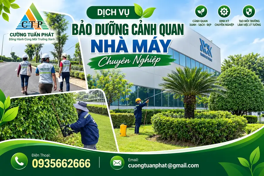 Dịch Vụ Bảo Dưỡng Cảnh Quan Nhà Máy