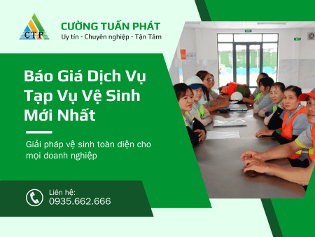 6 yếu tố ảnh hưởng giá tạp vụ vê sinh hiện nay