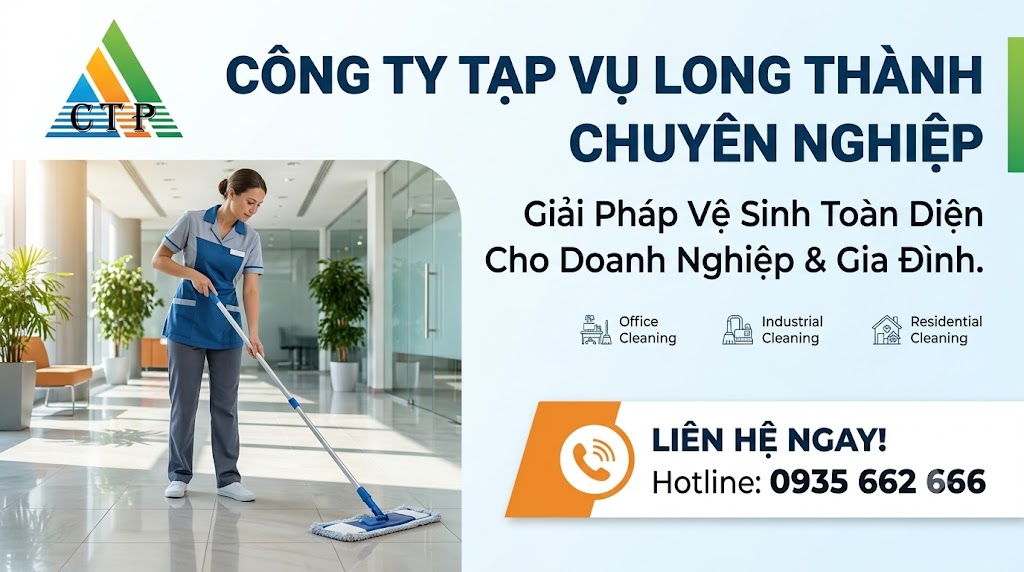 Công Ty Tạp Vụ Long Thành Chuyên Nghiệp