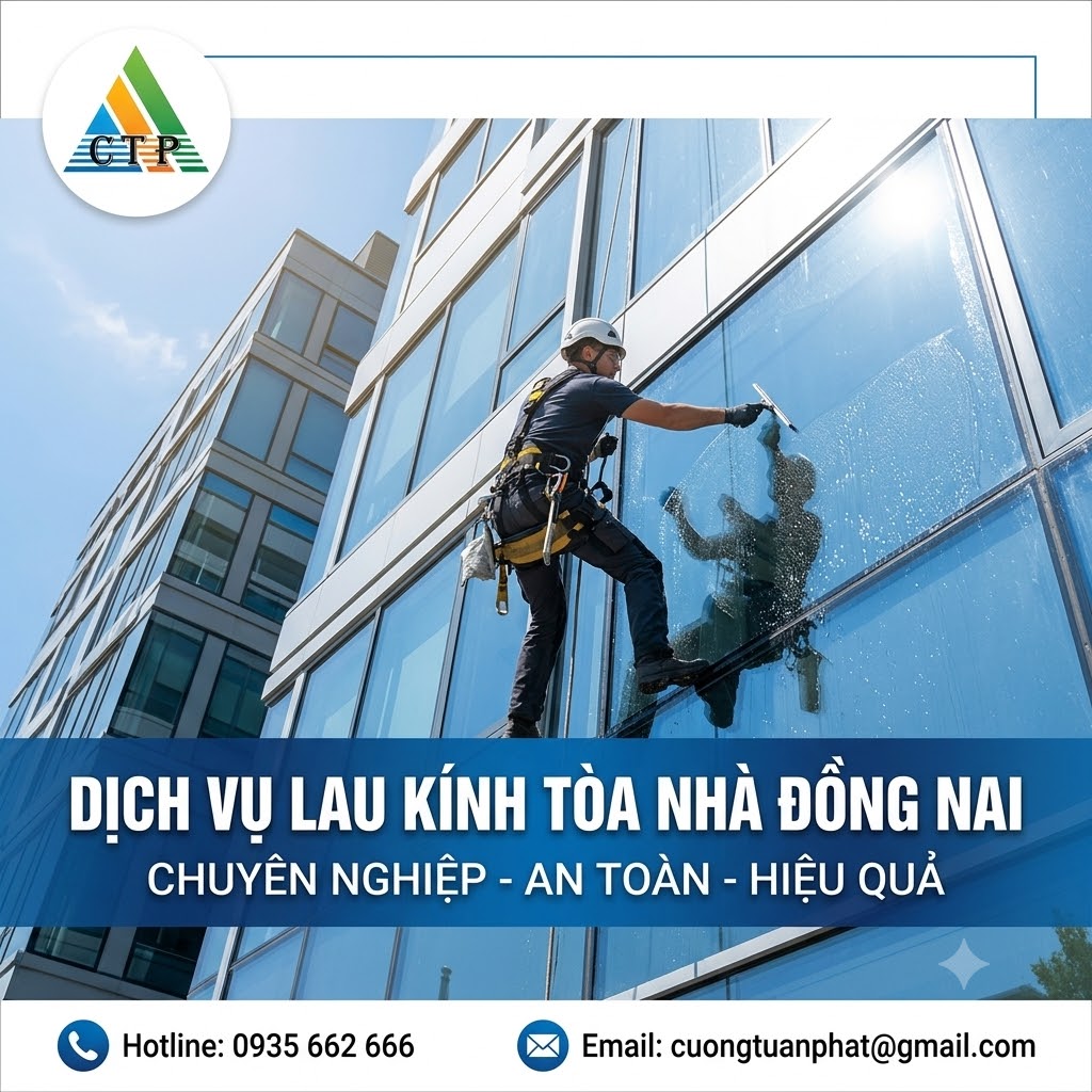 Professional Building Glass Cleaning Services in Dong Nai