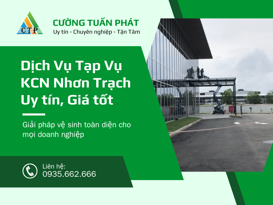 Dịch Vụ Tạp Vụ KCN Nhơn Trạch